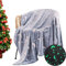 Kuscheldecke Kinder 100 x 150 cm, Sterne Decke Leuchtet im Dunkeln, Flauschige Fleecedecke Mond Glow in The Dark, Blau Winter Warm Geschenke für Jungen Mädchen