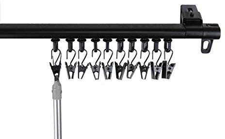 Baton Draw Adjustable Rod 48-84 inch - Black