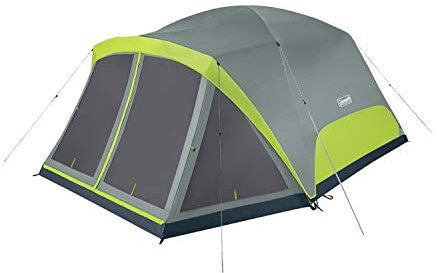 Coleman Unisex-Erwachsene Skydome mit Bildschirm-Raum Zelt mit Sichtschutz, Felsengrau, 8 Person