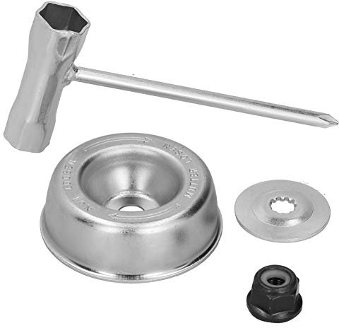 2 Juegos de Adaptadores de Cuchillas para desbrozadoras, Kit de Mantenimiento de Accesorios para desbrozadoras, Acero Inoxidable Compatible con Accesorios para desbrozadoras