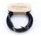 Cable de guitarra de 1,5 m recto/en espiral tweed azul