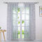 Joyswahl Voile Gardine in Ausbrenner Qualität mit edlem Ranken-Design transparenter Vorhang »Jessica« Unifarbiges Schals Wohnzimmer Fensterschal BxH 140x145cm Grau mit Schlaufen 1 Stück