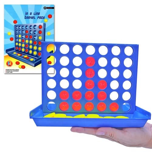 Pup Go 4 Gewinnt Standard-Größe, Familie Brettspiele für Kinder & Erwachsene ab 3 Jahren, Pädagogisches Strategiespiel Spielzeug, Tragbares Reisespiel für 2 Spieler, Faltbares Design mit 6 Ersatzchips