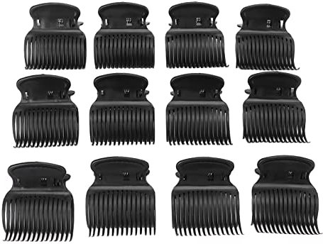 Lockenwickler, Lockenwickler Klammern, 12pcs Hot Roller Clips, wasserdichte starke Frühlings-Lockenwickler-Krallen-Clips für den Friseur Lockenwickler Mit Klammern Lockenwickler Clips