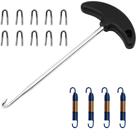 Tiardey Kit de Ressort de Couleur en Acier Inoxydable pour échappement de Moto pour Outil de Crochet d'installation d'extracteur avec Tuyau d'échappement - Ressort 75/50mm