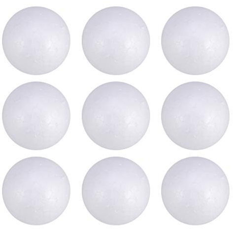 SEWACC Styroporkugeln Weiße Schaumkugeln 50 5 cm Polystyrolkugeln Kugeln Bastelkugeln für Heimwerker Weihnachten Hochzeitsdekoration Urlaub Partyzubehör Steckschaum