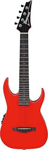 Ibanez URGT100 Sun Red High Gloss Elektro-Acoustic Tenor Ukulele mit Gig Bag