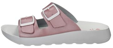 Inblu Ciabatte Donna Mare con Doppia Fibbia, Rosa, 37 EU