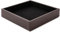 eglooh - Minerva - Taschenleerer Leder Dunkel Braun - Schreibtisch-Organizer mit modernem Design - Ablagefach für Schlüssel, Münzen, Schmuck - cm 16,5 x 16,5 - Made in Italy