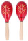 VGEBY 2 Stück Maracas Shaker, Holz Shaker Rassel Hand Percussion Musikinstrumente für Konzerte Partys
