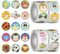 2000 Stück Motivationssticker für Kinder, Selbstklebende Belohnungssticker, Grundschule Lehrerbedarf Sticker Rolle, Sticker Tiere Kinder, Lob Aufkleber für Schule