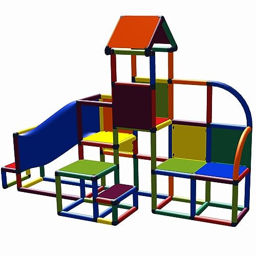 move and stic - UDO Spielturm mit Krabbeltunnel für den Garten oder das Kinderzimmer Adventure House 6034