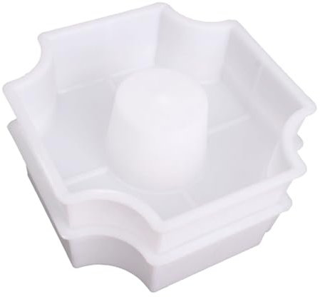 BESPORTBLE Molde Reutilizable Para Baldosas De Jardín Diy Pavimentación De Hormigón Para Patios y Paisajismo Blanco