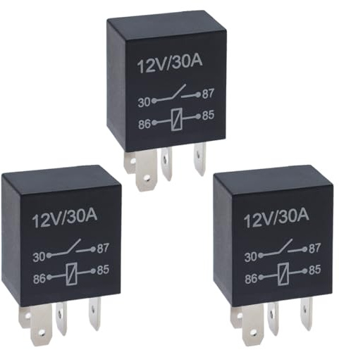 MOCNT 3 Pezzi 12V 30A Auto Relè SPST 4 Pin Interruttore Impermeabile Motociclo Pesante Camion Elettrico ON OFF