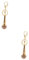 VALICLUD 2pièces Porte-clés Microphone De Pendentif Original Pour Décoration De Bureau De Noël Unique Accessoire Élégant Pour Chanteurs Et Fans De Musique