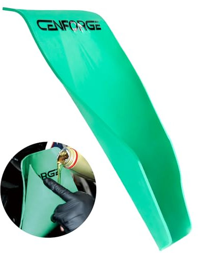 Cenforge Flexible Oil Funnel - Reusable Oil Change Draining Tool, Spill-Free, Folding, Form a Funnel
