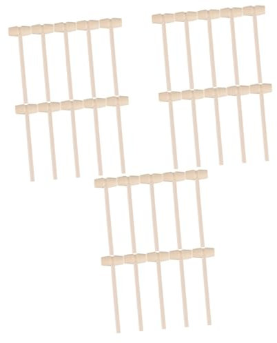 Abaodam 60 STK Minihammer Essenshammer Aus Holz Schokoladen-Hammer-bonbons Hammer Spielzeug Mini-hammerhammer Hämmerndes Hämmerndes Spielzeug Holzhämmer Spielzeuge Massivholz Hölzern Kind