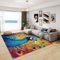 Teppich Wohnzimmer Pfau - Teppich Wohnzimmer Schlafzimmer Pfauenfedern, Großer Teppich Pfau Motiv, Weich Kurzflor & Waschbar & rutschfest Wohnzimmerteppich, Kinderteppich, Bettvorleger 100x200 cm