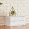 Aufbewahrungsbox mit Schubladen Organizer, Massivholzmaterial, robust und langlebig, mit Schloss – ideal für Büro, Arbeitszimmer, Kabine, Regal, Kommode – flache Aktenaufbewahrungsschubladen,