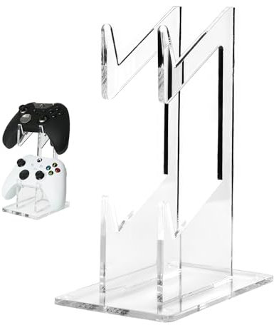 Supporto Controller Gioco Cuffie, Supporto Universale Acrilico Trasparente Gamepad Cuffie Supporto Scrivania Porta Cuffie Scrivania Supporto Cuffie Gaming per Manette Cuffie