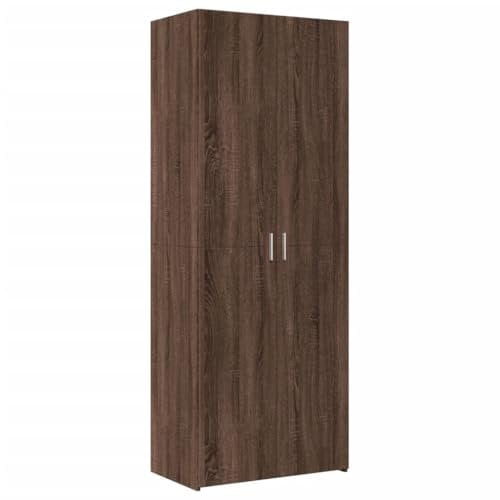 vidaXL Highboard, Hochschrank mit Stauraum, Mehrzweckschrank für Schlafzimmer Wohnzimmer, Lagerschrank Schrank Sideboard, Braun Eichen-Optik Holzwerkstoff