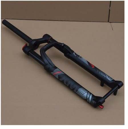 Fourche Avant pneumatique de VTT de 29 Pouces Fourche de Suspension de vélo XC Tube Droit 1-1/8 '' Axe traversant 15 mm × 100 mm Débattement 120 mm avec Amortissement