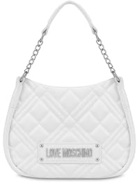 Love Moschino POLJC4208PP0MLA0100U, Schultertasche für Damen, Weiß, Weiß