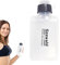 Kompakte Wasserflasche, 200 ml, tragbar, transparent, flach, Trinkflaschen, staubdicht, mit Gummikappe, Outdoor-Ausrüstung für Yoga, Laufen, Basketball, Rucksackreisen, Wandern