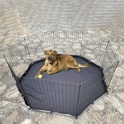 Hunde-Laufstall, Netz-Oberseite, Abdeckung für 61 cm, 8 Paneele, reguläre achteckige Metall-Übung, Haustier-Laufstall, Hundekäfigabdeckung, Welpenlaufstall, Abdeckung für Hundegehege, Netz-Topper