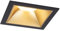 Paulmann 93131 LED Einbauleuchte 3-Step-Dim Cole IP44 eckig 88x88mm Coin 6W 470lm 230V 2700K Schwarz, Gold matt