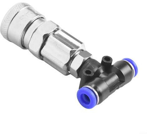Feegow Connecteurs de ligne d'air – Coupleur d'air à trois voies et kit, raccords pneumatiques en métal pour camions et remorques Application (A)