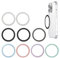 Handy Magnetring,9 Stück Kompatibel Mit Magsafe Sticker,Magnetring Handy,Kompatibel Mit Magsafe Ring,Es Gibt Insgesamt Sieben Farben,Einschließlich Schwarz,Weiß,Blau,Grün,Rosa,Lila und Grau