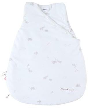 Noukie's - Gigoteuse bébé 0-3 Mois 50 cm - TOG 2 à 3,5 - Polyester/Coton Veloudoux - Fermeture zippée- Bali & Moka