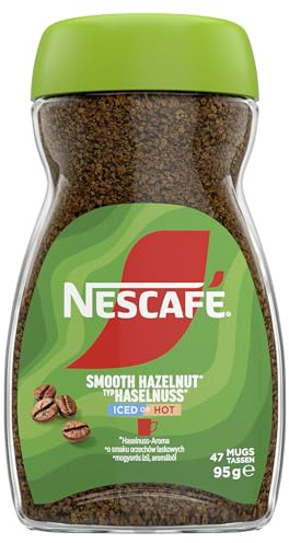 NESCAFÉ TypHaselnuss löslicher Bohnenkaffee, 1er Pack (1 x 95g) | Instantkaffee, aromatisierter Instantkaffee aus 100% löslichem Bohnenkaffee, koffeinhaltig