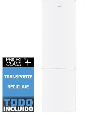 SAUBER - Frigorífico Combi SERIE 3-FC17524WH - E - 180 x 55 cm - 262 litros - Iluminación LED - Tirador Integrado - ENTREGA Y RETIRADA USADO EN DOMICILIO INCLUIDA