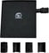 CARPZILLA Fishing Chair Side Tray with Adjustable Bracket Universal Detachable Fit for 19mm, 22mm, 25mm Tubes Includes Rubber Pads Compact Black Design 9cm-15cm Adjustable Bracket Length