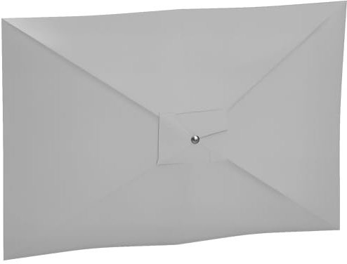 Outsunny Toldo de Recambio de Sombrilla de 3x2 m Toldo de Repuesto para Sombrilla de Patio con Ventilación Superior Protección UV 50+ Cubierta de Repuesto para Parasol para Exteriores Gris Claro