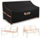 Enzeno Palettenbank Abdeckhaube für Palettensofa Schutzhülle & Gartencouch Abdeckplane, Rattan Sofa Loungesofa Abdeckung & Gartenbank Abdeckung, wasserdicht 420D Oxford Gewebe, 225x99x80/40cm