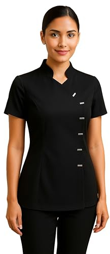 kraftd Women's Beauty Tunic Spa Salon Beautician Tunics Nail Massage Therapist Uniform Work Wear Tops