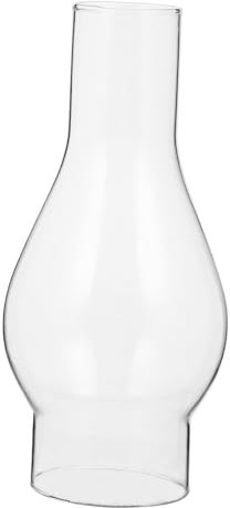 Gadpiparty Chimenea Transparente para Lámpara de Aceite Pantalla de Vidrio Resistente al Viento Uso Hogar y Tienda 1