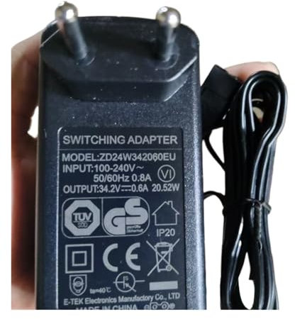 UJHfgnKsaE Cargador Compatible con Cecotec Conga Rockstar 300X-Treme/500/700 Ultimate/1200/1300. Cable Adaptador De Alimentación De 30 V Y 0,6 A.