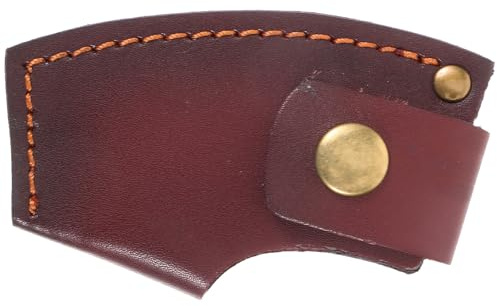 VALICLUD Axtabdeckung Axtscheide Für Campingäxte Schutzhülle Für Outdoor-Werkzeuge Tragbare Axthülle Aus Leder Für Wanderungen Camping & Outdoor Aktivitäten 14.00 X 6.50 X 2.00 cm