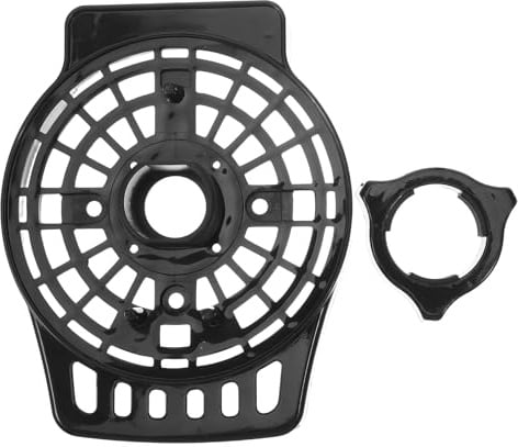 VALICLUD Electric Fan Motor Cover Replacement for Pedestal Fans Black Plastic Front Guard with Fixing Nut for Home and Office Use