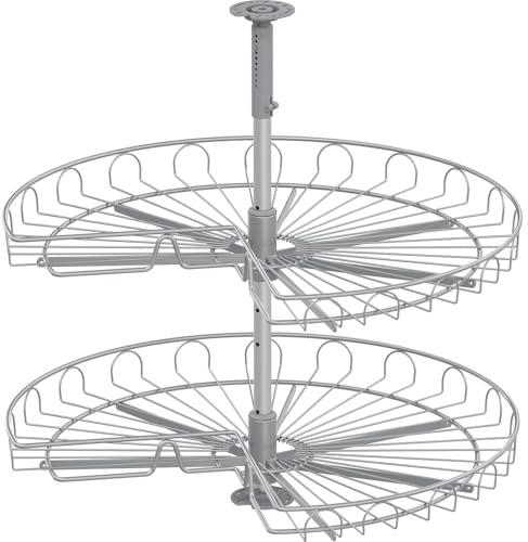 VS COR Wheel Eckschrank-Drehboden 3/4-Kreis Set Classic 720 mm silber