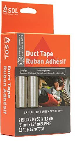 Sol Duct Tape Cinta Adhesiva de Lienzo Unisex, Gris