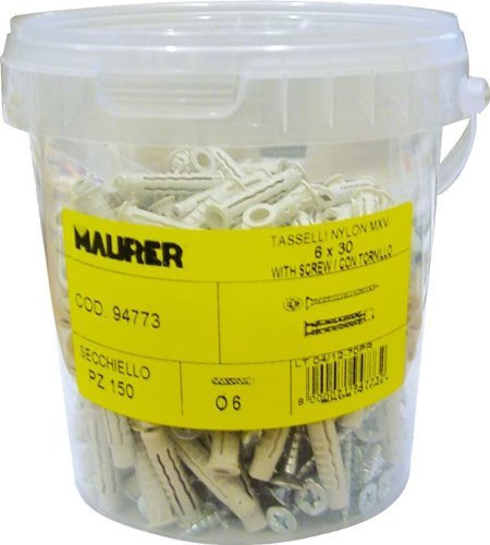 Taco de nailon Maurer Mxv 6 Ø6 x 30 mm (150 unidades)