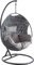 AUBRY GASPARD Fauteuil Oeuf Suspendu Camelia Fauteuil Suspendu sur Pied en Polyrésine, Siege Oeuf Exterieur Intérieur, Fauteuil Suspendu Oeuf