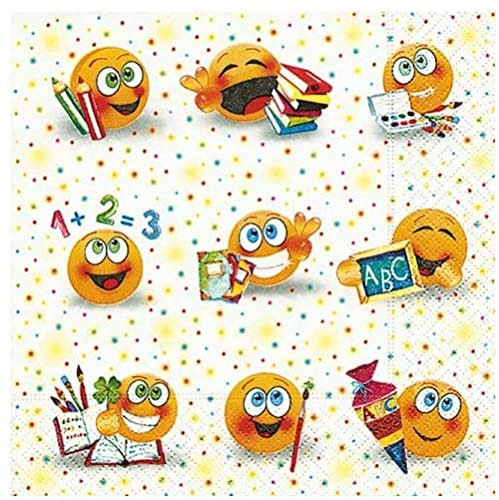 Motivserviette 33x33cm Schule