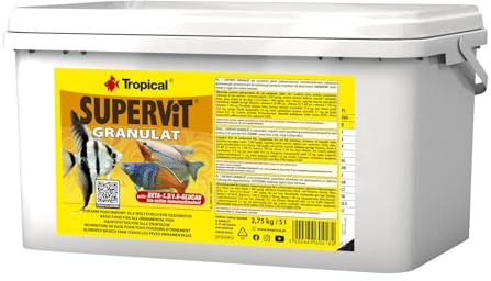 Tropical Supervit Granulat Premium Hauptfutter für alle Zierfische, 1er Pack (1 x 5 l)