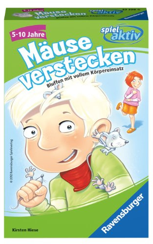 Ravensburger Spiele Spiel Aktiv (Kinderspiel), Mäuse verstecken: Bluffen mit vollem Körpereinsatz